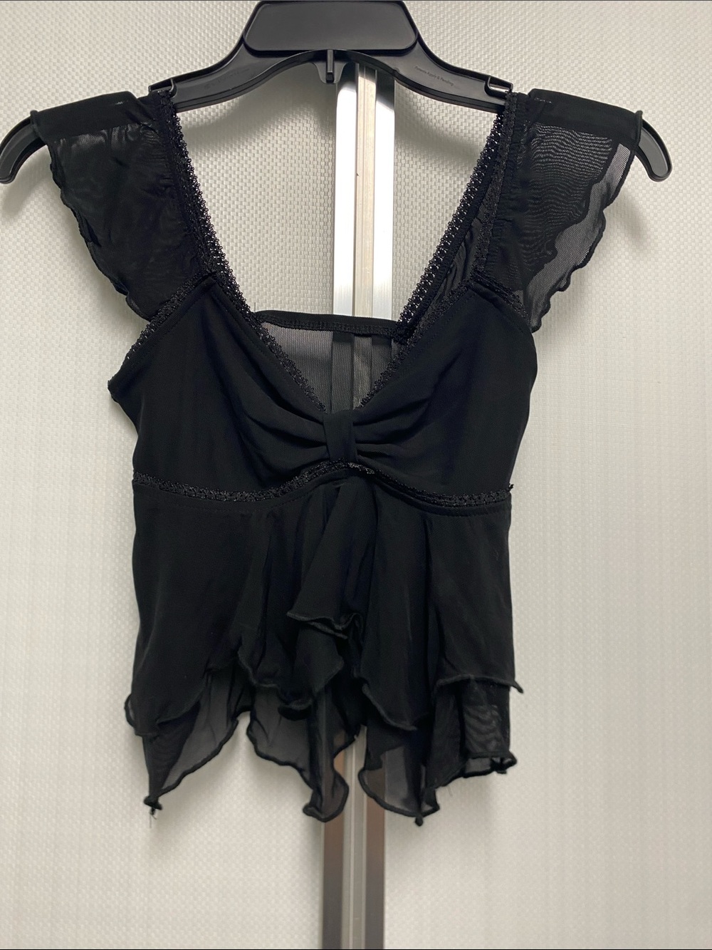 Rave top crop top, going out festival. Flowy top